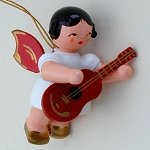 Angel with Guitar Red Wings